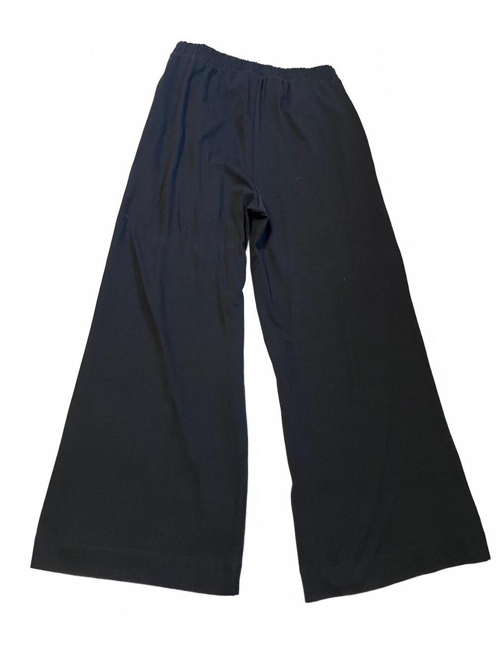Gap Women's Small Cotton Black Wide Leg Sweatpants Casual Lounge Cozy Athleisure - Picture 4 of 9